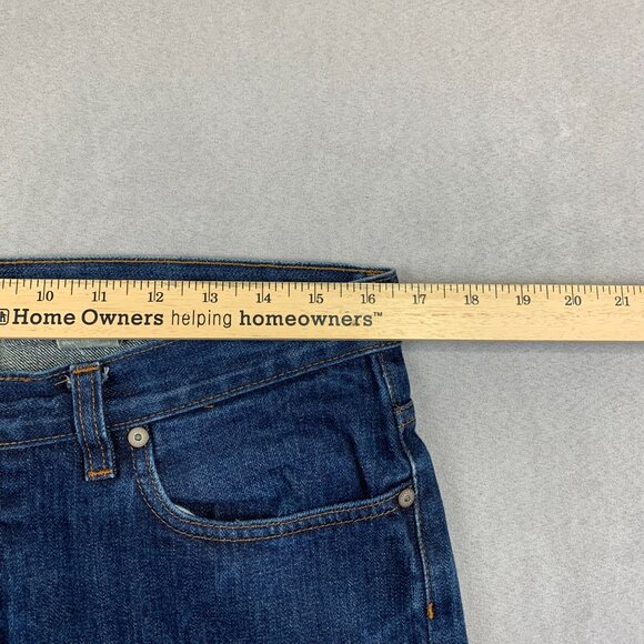 John Varvatos Men Pants 33 Blue Selvedge Jeans Authentic Fit Made In Italy 33x29 - Picture 7 of 12